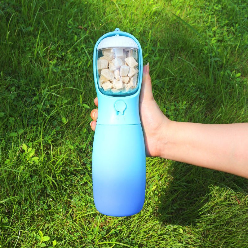 Botella portátil para perros – Bebedero y dispensador 3 en 1