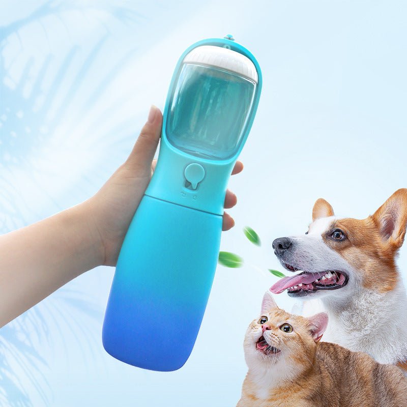 Botella portátil para perros – Bebedero y dispensador 3 en 1