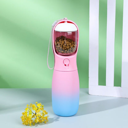 Botella portátil para perros – Bebedero y dispensador 3 en 1